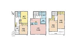越谷市大字大林の一戸建て