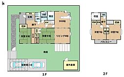 生目台東の敷地80坪以上の中古住宅　水害ハザードマップ外