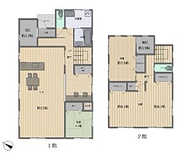 築浅糸原倉岡ニュータウン駐車場3台2階建戸建