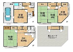 大阪市東住吉区湯里4丁目　中古戸建