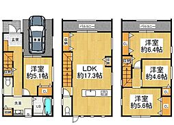 大阪市城東区蒲生3丁目B号地　新築戸建