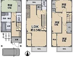 大阪市平野区加美北3丁目　中古戸建