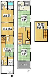 大阪市住之江区西加賀屋2丁目　中古戸建