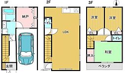 大阪市平野区平野上町2丁目　中古戸建