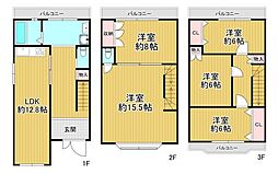 大阪市阿倍野区阪南町5丁目　中古戸建