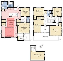 印西市東の原三丁目　戸建