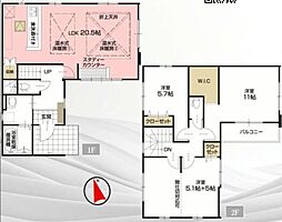 リガーレ佐倉市上志津原2期　新築戸建　1号棟
