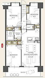 ダイアパレス桜木III　5階