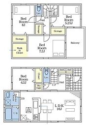 茂原市萩原町2丁目　新築戸建て　全3棟