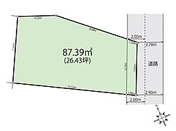 「北赤羽駅」8分　建築条件なし売地