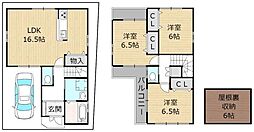 大東市灰塚５丁目の一戸建て