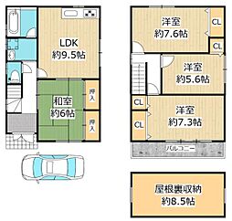 東大阪市新庄１丁目の一戸建て