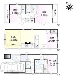 荒川区東尾久３丁目の一戸建て