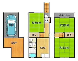 大阪市平野区瓜破6丁目の一戸建て