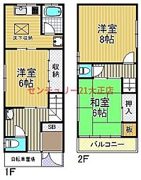 大阪市大正区南恩加島３丁目の一戸建て