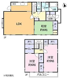 積水ハウス施工の軽量鉄骨の住宅　袋井市諸井