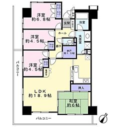 2面バルコニーで開放感あるリビング　　エムズ鴨江