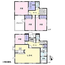 開放感あふれる4LDK並列駐車2台可　半田山3丁目