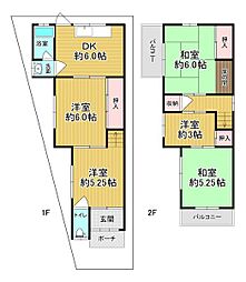 大阪市平野区瓜破東2丁目 中古戸建