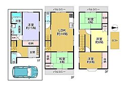 寝屋川市高柳５丁目の一戸建て