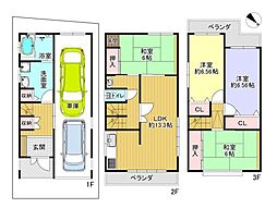 枚方市高野道1丁目の一戸建て