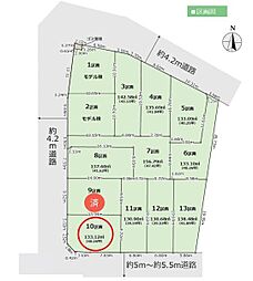 所沢市　山口16期　全13区画　10区画