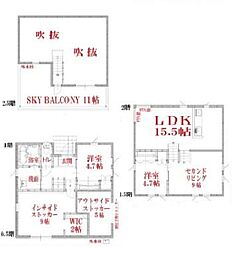 入間市上藤沢Ｂ号棟　全2棟