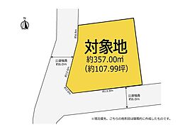 袋井市春岡二丁目　南西角地　住宅用地