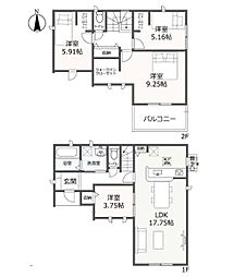 磐田市中野 新築全3棟　2号棟