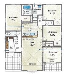 掛川市大渕 新築 全2棟　1号棟（平屋建て）