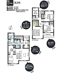 狭山市東三ツ木第2　新築全3棟　3号棟
