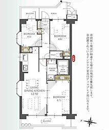 朝日パリオ新狭山　7階最上階角部屋