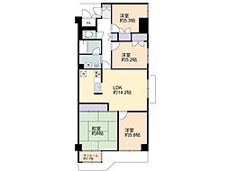 エバーグリーン狭山台　3階　角部屋
