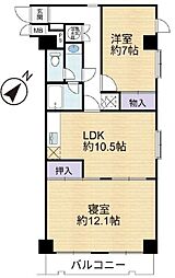 ワコー第一新狭山マンション　8階角部屋