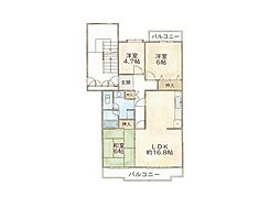 狭山市つつじ野団地　4街区16号棟　8階