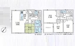 狭山市中央第8　新築全3棟　3号棟