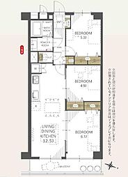 東海狭山マンション　3階