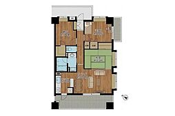 サンクレイドル仏子　4階角部屋