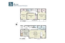 狭山根岸2丁目第1期　新築全3棟　3号棟