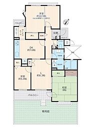 入間扇町屋団地8号棟　1階