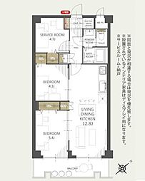 ワコー第二新狭山マンション　4階