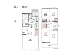 所沢市中新井3丁目885番　新築全2棟　Ｂ号棟