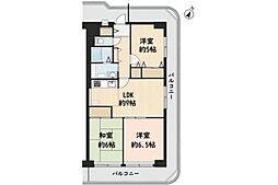 若葉台マンション　4階角部屋