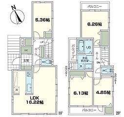 1号棟港南区新築戸建 小学校歩5分 南BL