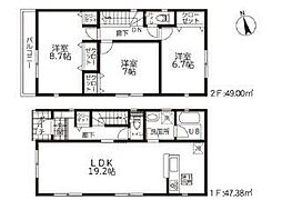 2号棟神奈川区新築戸建 #2台駐車可 #全3棟