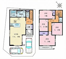泉北郡忠岡町忠岡中1期1号棟　新築戸建