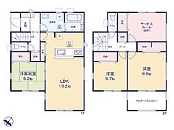 泉佐野市鶴原8期2号棟　新築戸建