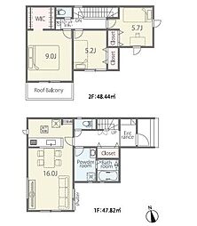 泉佐野市長滝第1期9号棟　新築戸建