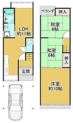 堺市東区日置荘田中町の一戸建て