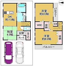 堺市西区浜寺諏訪森町中１丁の一戸建て